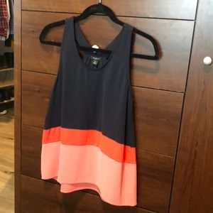 NWOT Silky color block tank